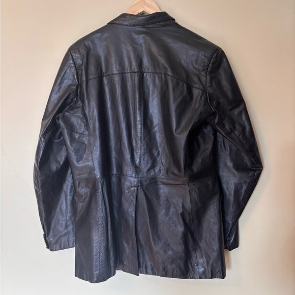 Tony Alamo Vintage 80s Leather Blazer Jacket - Picture 5 of 5